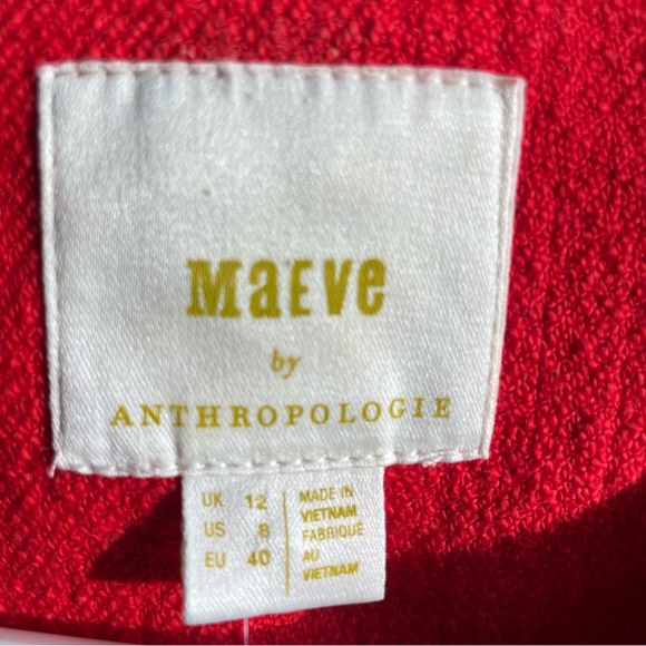 Anthropologie Maeve Shrunken Cropped Tweed Jacket Size 8 - Picture 6 of 10